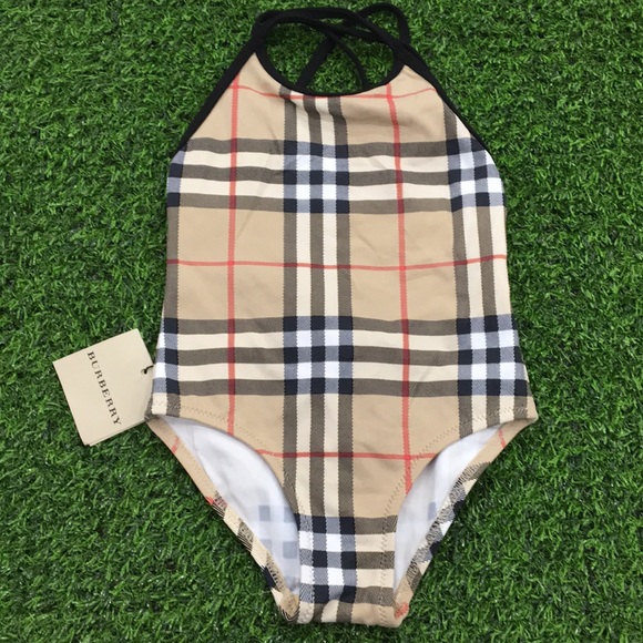 NEW Burberry Vintage Nova Check one piece swimsuit - Picture 3 of 6